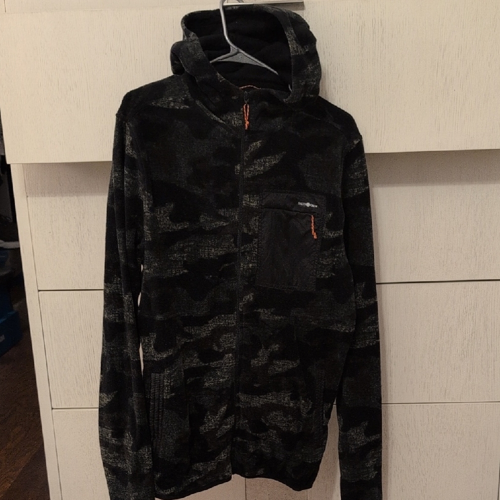 Salty Crew Camouflage Full Zip-Up Hoodie